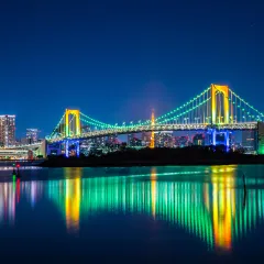 夜のレインボーブリッジ
